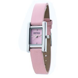 PERTEGAZ Leather Dress Watch Women Multicolor Watches